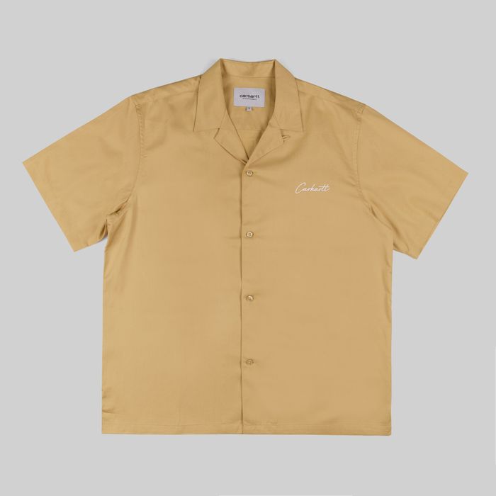 Рубашка мужская Carhartt WIP Delray артикул:I031465_bourbon_wax - купить в магазине Дайс