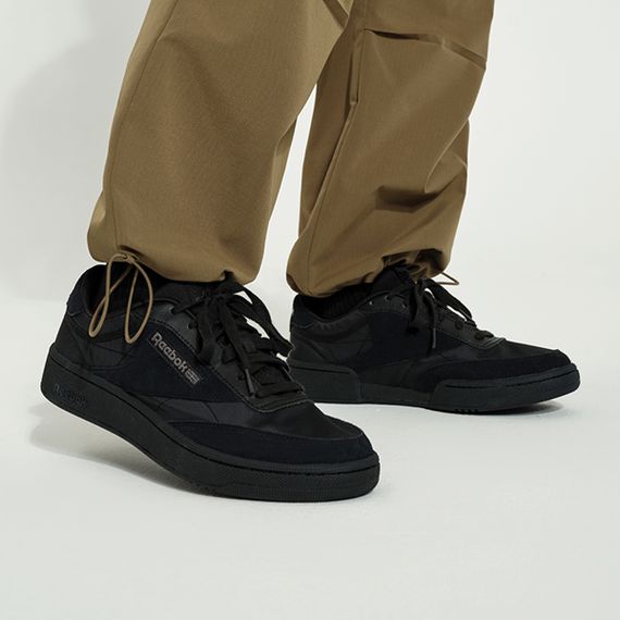 Reebok CLUB C 85 W+ Кроссовки для скейтборда Низкие Черные кроссовки