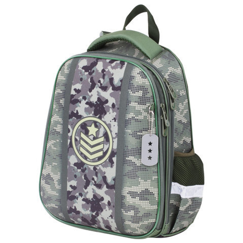 Ранец BRAUBERG PREMIUM, 2 отделения, с брелком, Army, 38х29х16 см, 228783 И