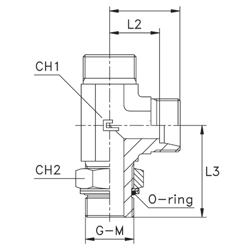Штуцер FRLG DS06 BSP 1/4" (корпус)