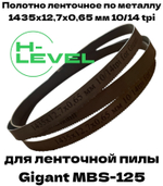 Полотно ленточное по металлу 1435х12,7х0,65 мм 10/14 tpi для Gigant MBS-125