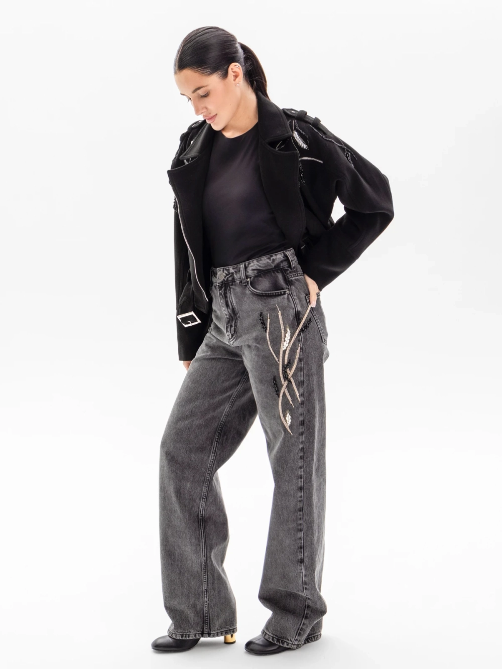 Косуха кашемировая WHEAT, черный