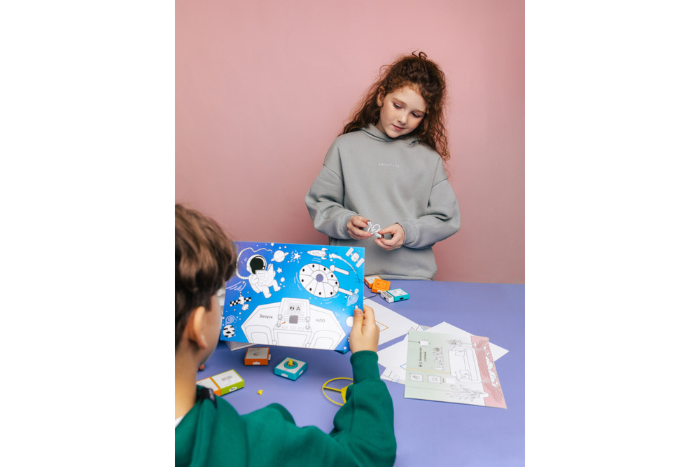 Детский электронный конструктор Prolike, STEM "Logic Block", 20 электронных схем