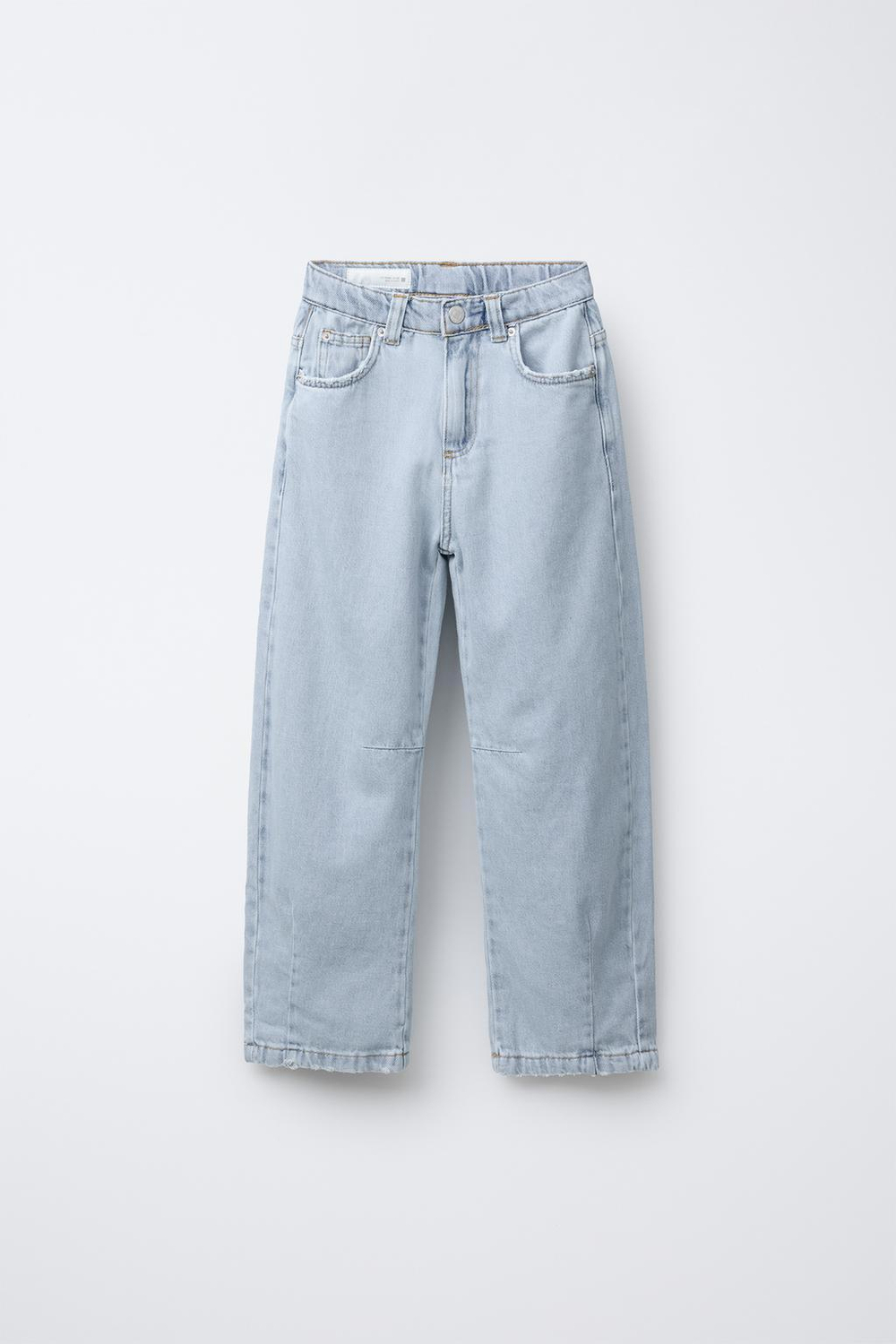 ZARA ДЖИНСЫ RELAXED BALLOON, ГОЛУБОЙ