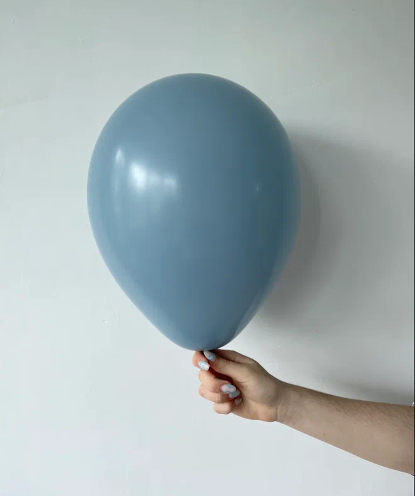 S Шар пастель 12'' / 30 см Голубой (140) ретро (БГ-17)