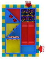 Детский игровой лабиринт «Сорока» 9,25 м² (3,7*2,5*2.5м)