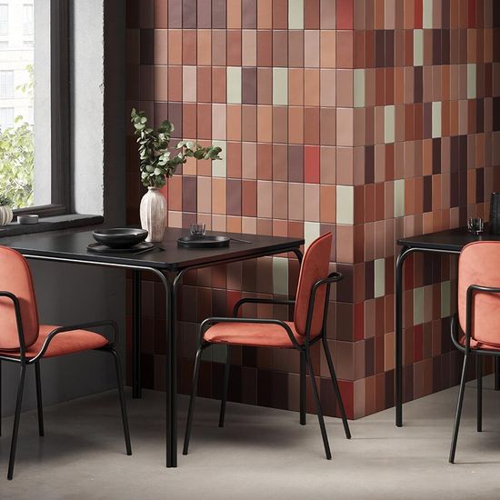 Стул ror, double frame, велюр, черный/темно-красный