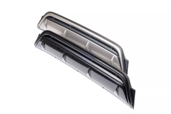 Диффузор заднего бампера Skoda Kodiaq + Имитация