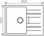 Мойка TOLERO LOFT TL-650 белый №923