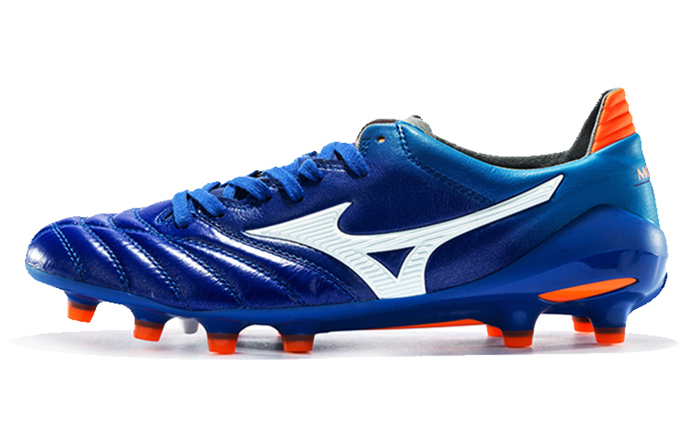 Mizuno Morelia Neo II AG (rubber short nails) non-slip breathable sweat-absorbent football shoes men's blue