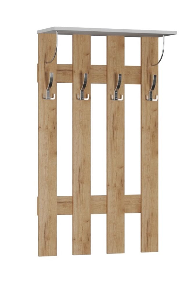 Вешалка Ямайка ЯПВ-1, дуб крафт/белый