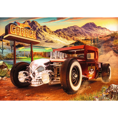 Pazl / Пазлы / Puzzles - "1000 Premium Plus" - Hot Wheels: Bone Shakerl  / Hot Wheels