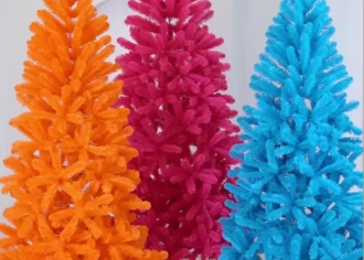 Елки цветные