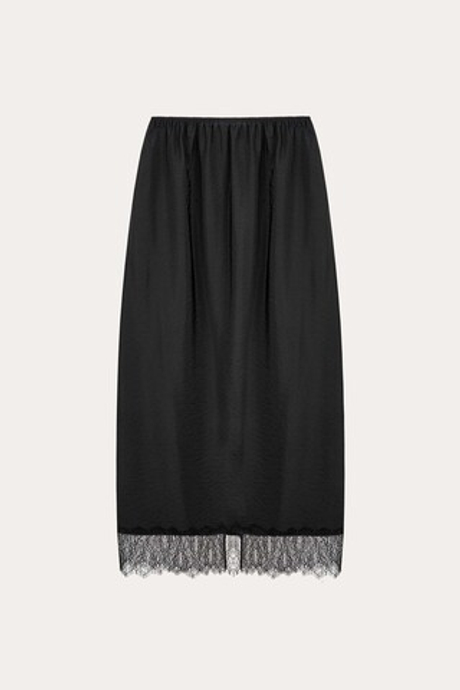 Подъюбник с кружевом