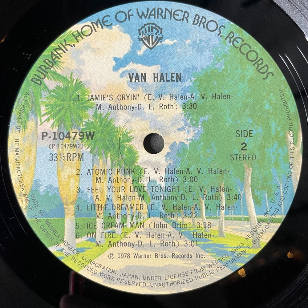 Винтажная виниловая пластинка LP Van Halen (Japan 1978) (Obi) You Really Got Me
