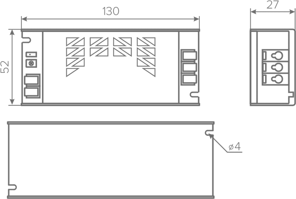Блок питания AQ MAX 220V/12V IP20 60W