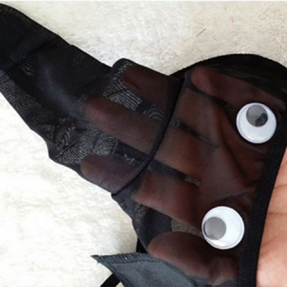 Стринги мужские Веселый слоник черный