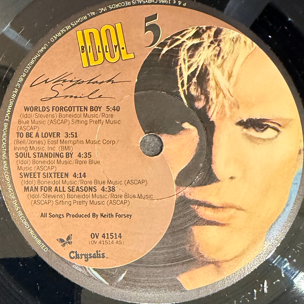 Billy Idol - Whiplash Smile (USA 1986г.)