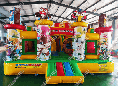 Надувной батут "В гостях у совы", 7*5*3 м