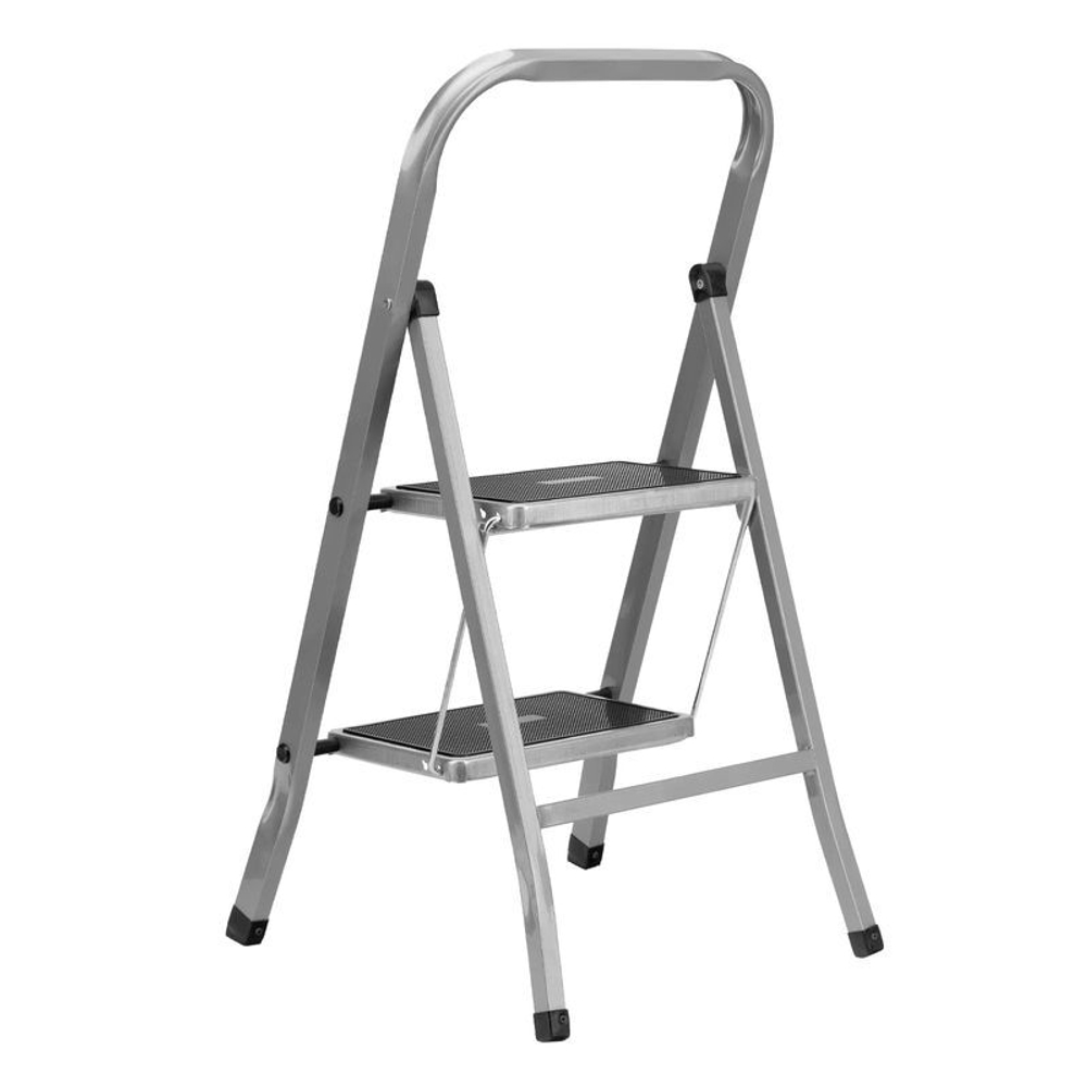 Стремянка 2 ступени стальная с противоскользящими накладками Сибртех