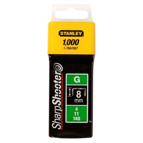Скобы для степлера STANLEY HEAVY DUTY тип ''G'' 8мм*1000шт  1-TRA705T