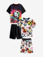 Пижама для мальчика Next Q66-495, 2 шт., Черный, Белый