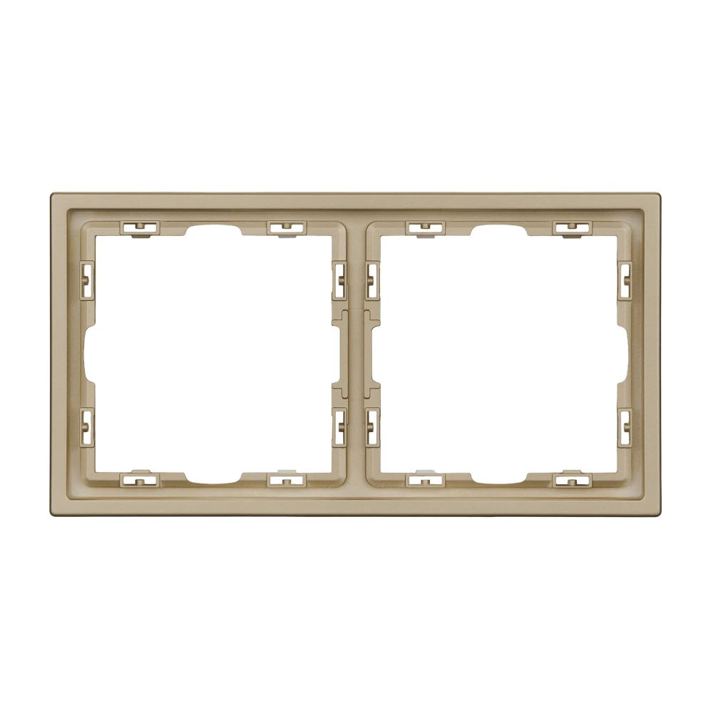 Рамка пластиковая FRM-NOBE-SFPL-2-GD (Arlight, Золотой песок) 054217