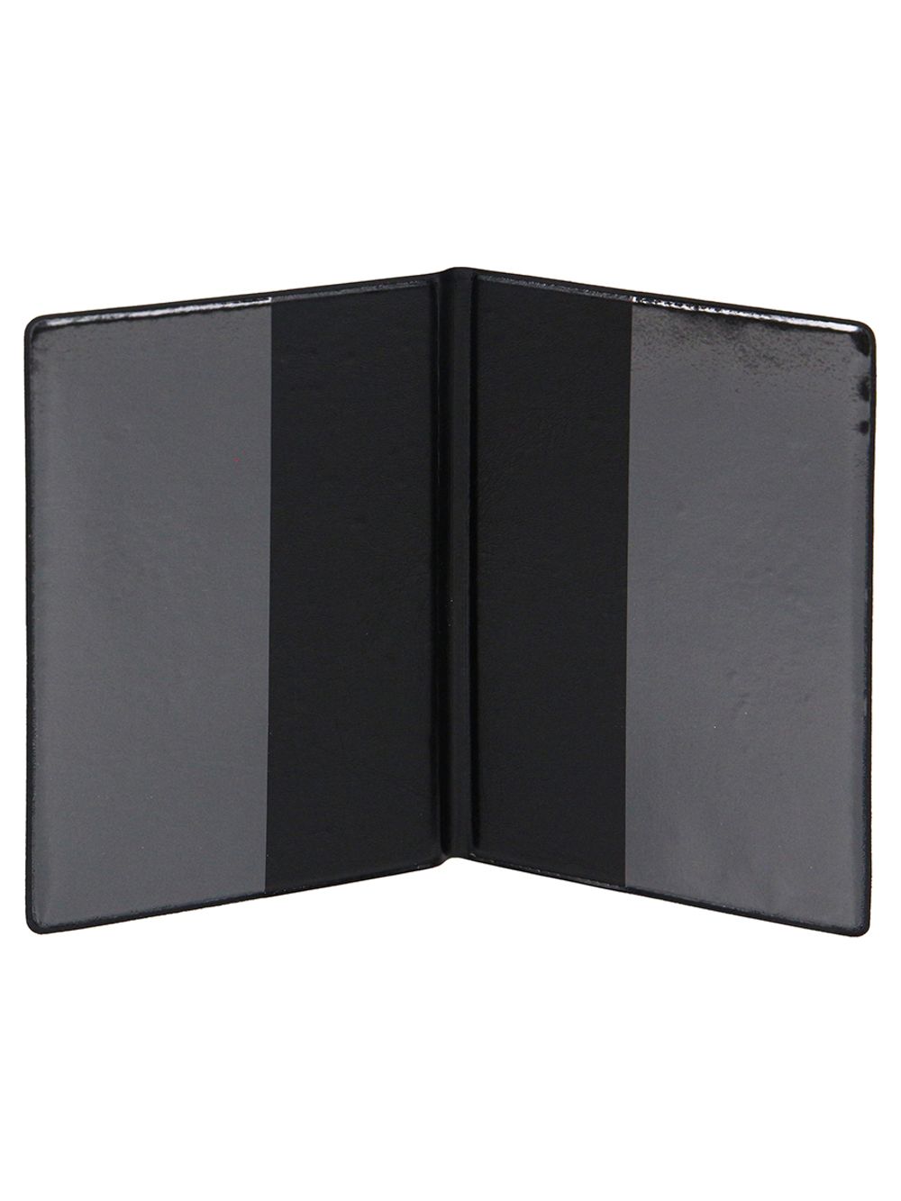 Обложка на паспорт, Miland Золотой стандарт, экокожа, черная