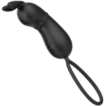 Виброяйцо в виде зайчика с ушками Rosalie черное