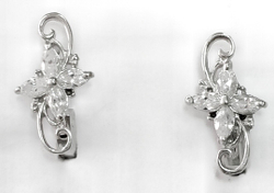 Ювелирные серьги из серебра