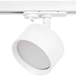 Трековый светильник однофазный ЭРА TR48-GX53 WH под лампу GX53 матовый белый | Однофазные светильники под лампу