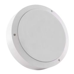 ULW-K15A 25W-5000K IP65 WHITE Светильник светодиодный влагозащищенный. Круг. Белый свет 5000K. 3000Лм. 220X70мм. Корпус белый. ТМ Uniel