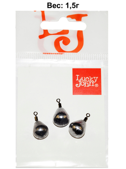 Грузa Lucky John JIG RIG 1.5г, уп. 3шт