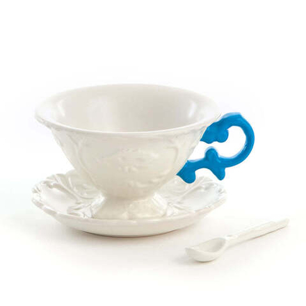 Чайная чашка с блюдцем Seletti I-Wares Light Blue (180 мл)