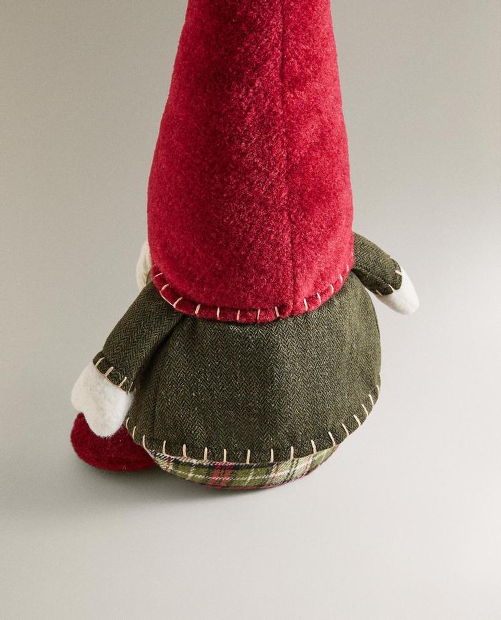 ZARA HOME НОВОГОДНИЙ ОГРАНИЧИТЕЛЬ ДЛЯ ДВЕРИ «ГНОМИК», КРАСНЫЙ