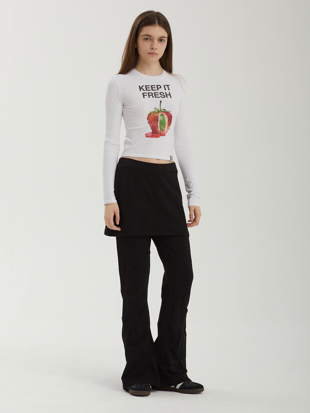 Женские Брюки Skirt Layred Shirring Sweat