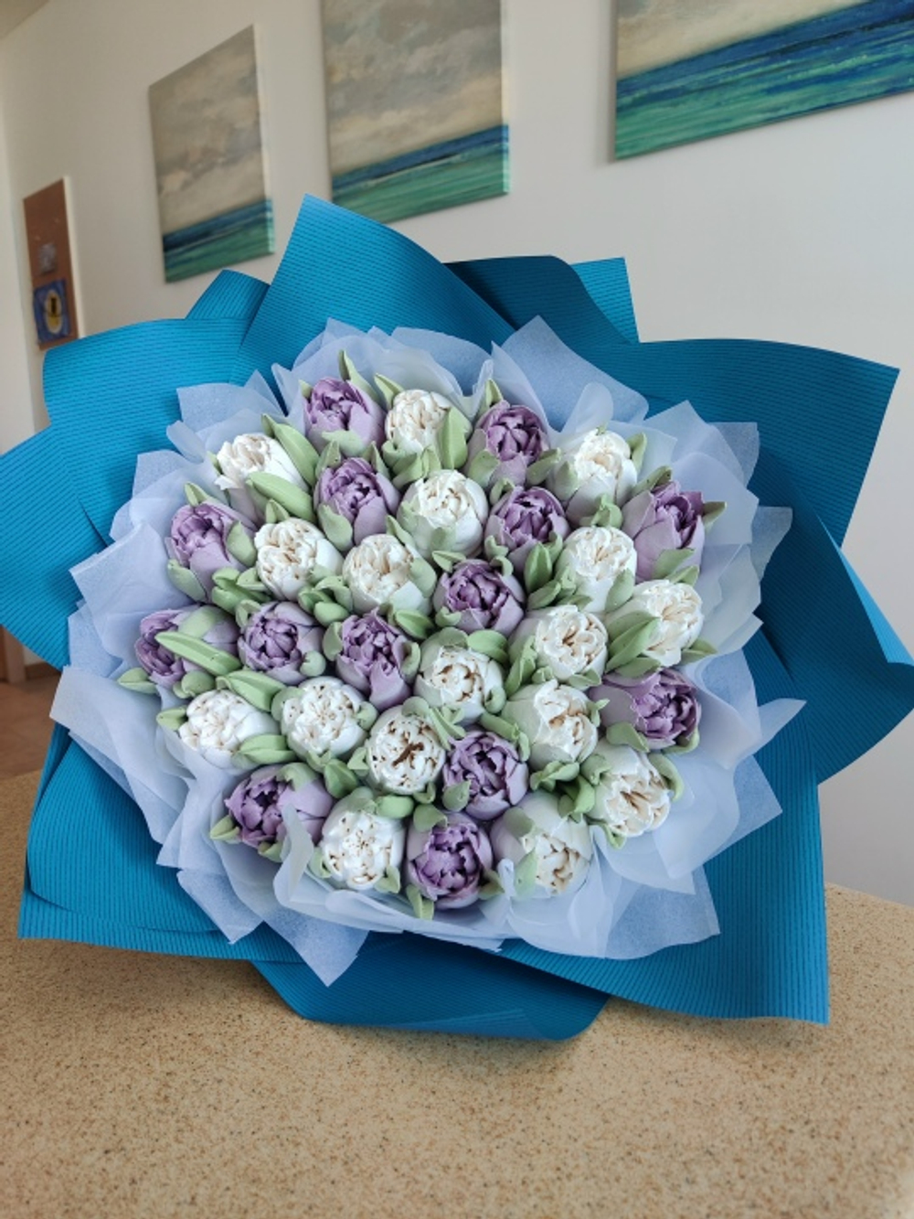 Букет «Махровые тюльпаны» L