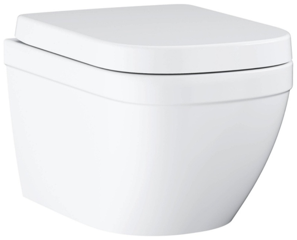 Подвесной унитаз GROHE Euro Ceramic, сиденье с микролифтом, альпин-белый (39554000)