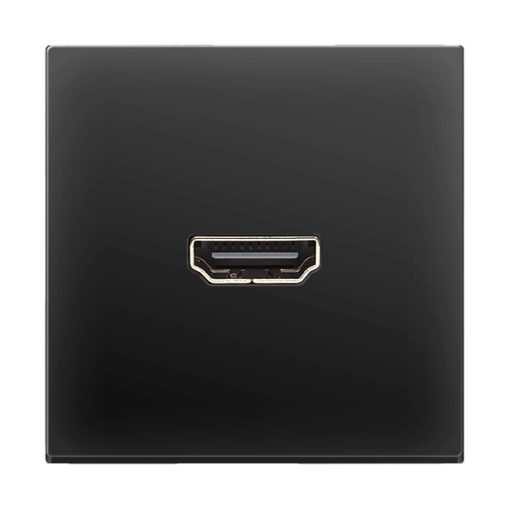 Розетка Werkel HDMI черная матовая WL08-60-11 4690389111051