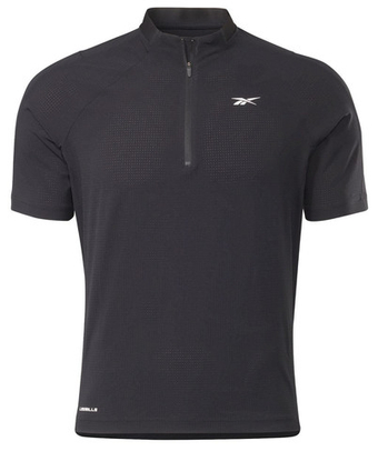 Мужское теннисное поло Reebok Les Mills Zip Polo M - черный