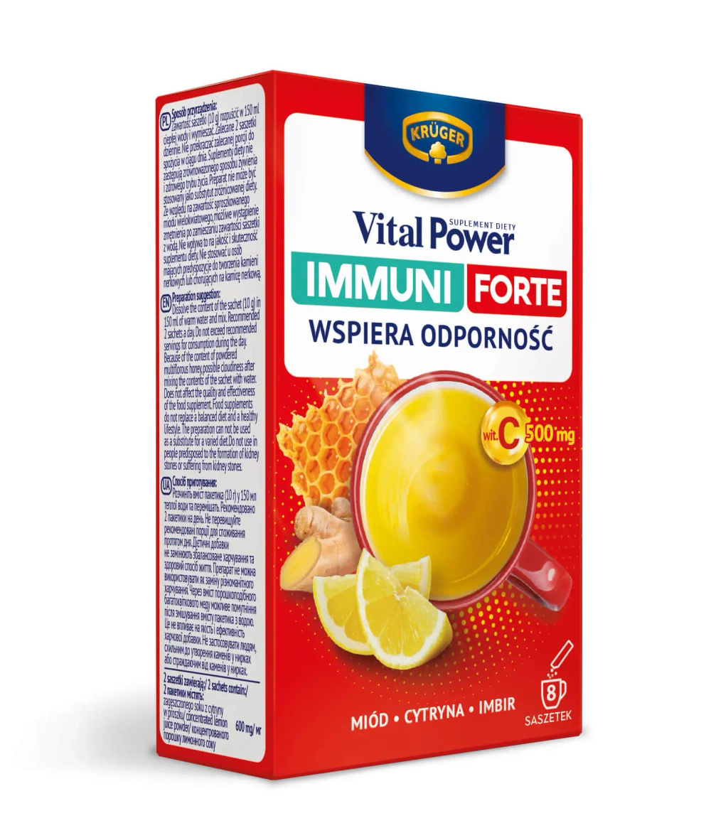 Dallmayr Crema d'Oro Intensa - мед лимон имбирь, 8 пакетиков