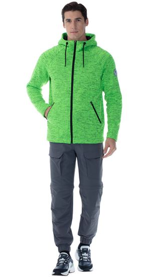 Куртка-толстовка "Геотрек" (лайм/меланж)