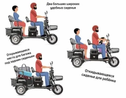 Электротрицикл Rutrike Караван пассажирский
