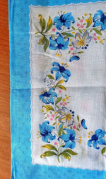 Носовой платок, размер 26-30 x 26-30 см, 1 шт., разные цвета