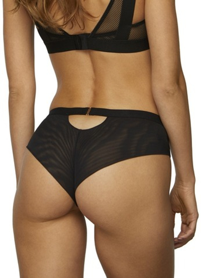 748/2-B LARA BLACK Трусы бразильяно KINGA