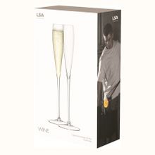 LSA International Набор из 2 высоких бокалов-флейт Wine 100 мл