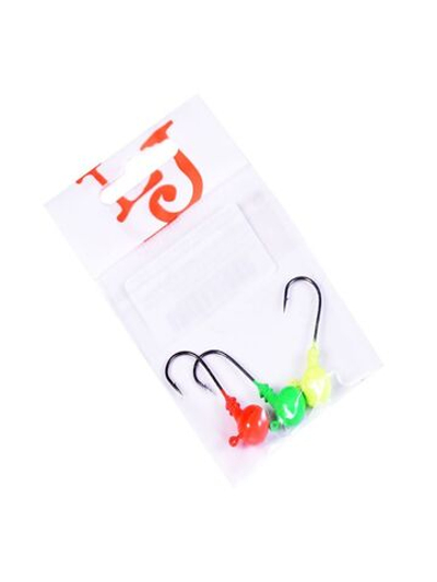 Джиг-головки Lucky John BALL MIX1 24.0г RGY крючок BN 4/0 (3шт.в упк.)