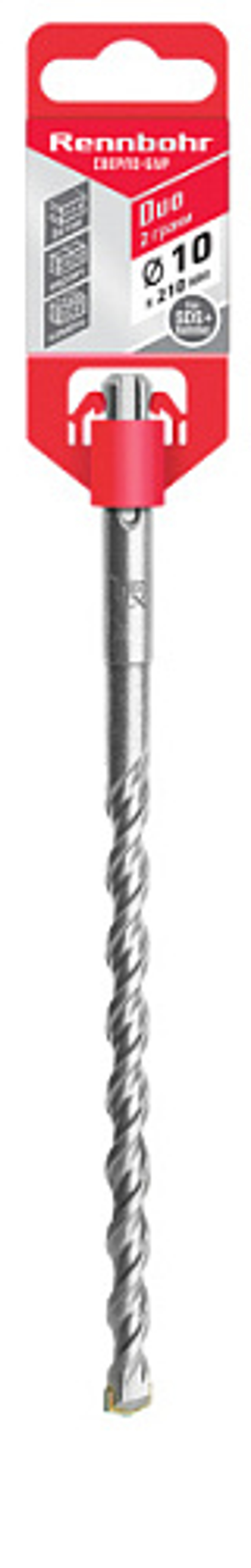 Бур п/бет. SDS+ 10х 210мм DUO "RENNBOHR" (1 шт) RENNBOHR