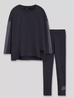 Спортивный костюм для девочки на весну с леггинсами