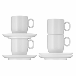WMF Набор из 2 чашек Barista 170 мл с блюдцем для кафе creme